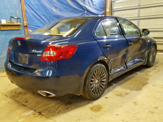 JS2RF9A37C6100042 - 2012 SUZUKI KIZASHI SE BLUE photo 4