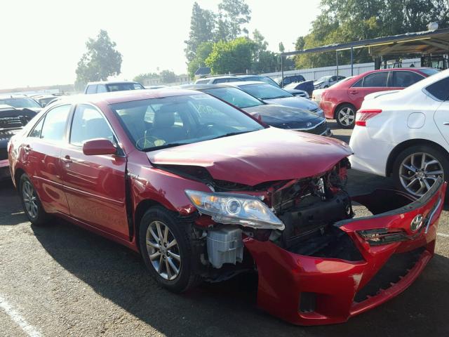 4T1BB3EK9BU138318 - 2011 TOYOTA CAMRY HYBR RED photo 1