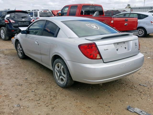 1G8AW12F73Z147582 - 2003 SATURN ION LEVEL SILVER photo 3