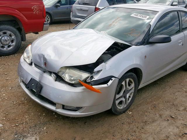 1G8AW12F73Z147582 - 2003 SATURN ION LEVEL SILVER photo 9