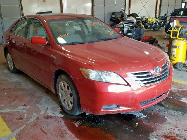 4T1BB46K69U098827 - 2009 TOYOTA CAMRY HYBR RED photo 1