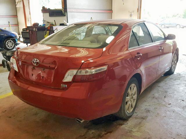 4T1BB46K69U098827 - 2009 TOYOTA CAMRY HYBR RED photo 4