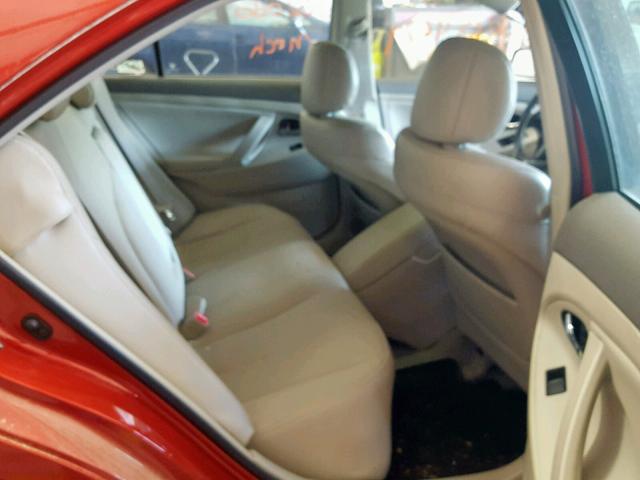 4T1BB46K69U098827 - 2009 TOYOTA CAMRY HYBR RED photo 6