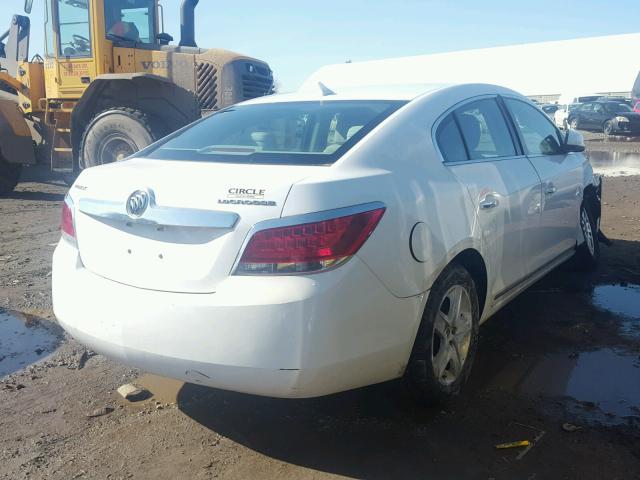 1G4GB5EG1AF121674 - 2010 BUICK LACROSSE C WHITE photo 4