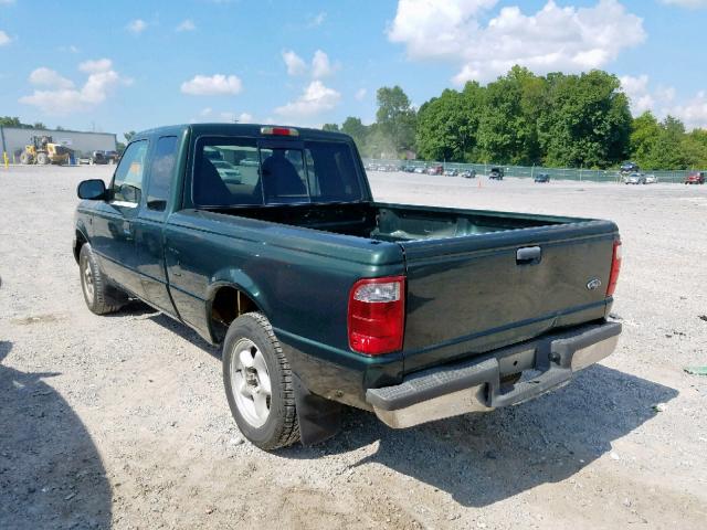 1FTYR44U52PA53526 - 2002 FORD RANGER SUP GREEN photo 3