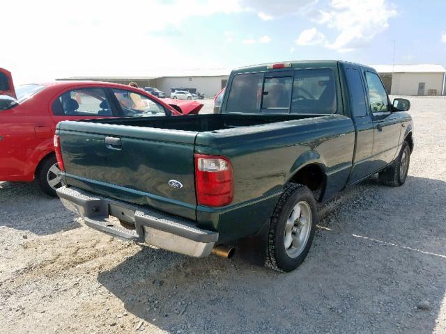 1FTYR44U52PA53526 - 2002 FORD RANGER SUP GREEN photo 4