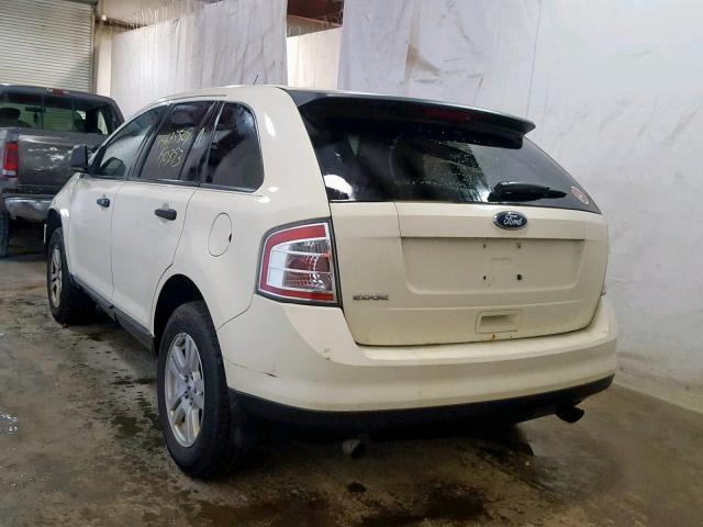 2FMDK36C58BA13279 - 2008 FORD EDGE SE WHITE photo 3