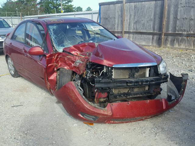 KNAFE221895599899 - 2009 KIA SPECTRA EX RED photo 1