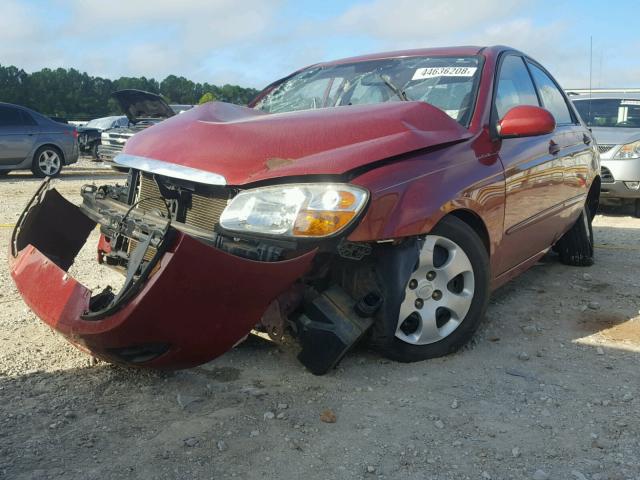 KNAFE221895599899 - 2009 KIA SPECTRA EX RED photo 2