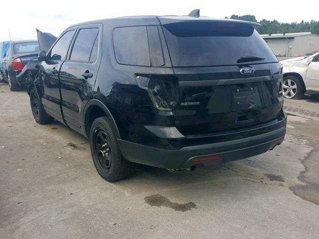 1FM5K8AR1HGA04262 - 2017 FORD EXPLORER P BLACK photo 3