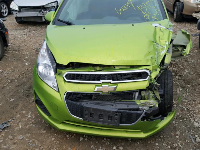 KL8CD6S90FC749560 - 2015 CHEVROLET SPARK 1LT GREEN photo 7