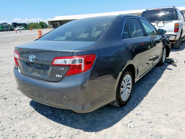 4T1BD1FK8CU017598 - 2012 TOYOTA CAMRY HYBR GRAY photo 4