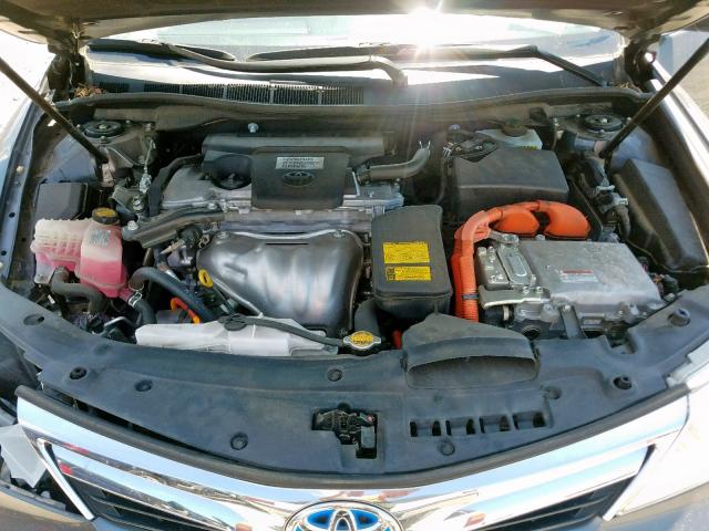 4T1BD1FK8CU017598 - 2012 TOYOTA CAMRY HYBR GRAY photo 7