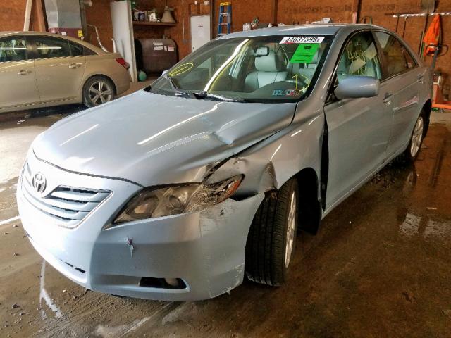 4T1BE46K27U555296 - 2007 TOYOTA CAMRY CE/L BLUE photo 2