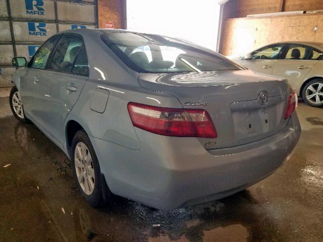 4T1BE46K27U555296 - 2007 TOYOTA CAMRY CE/L BLUE photo 3