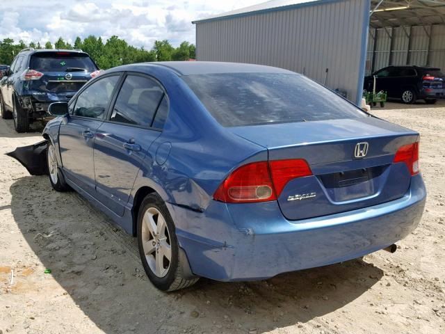 2HGFA16968H532929 - 2008 HONDA CIVIC EXL 蓝色 照片 3
