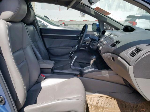 2HGFA16968H532929 - 2008 HONDA CIVIC EXL 蓝色 照片 5