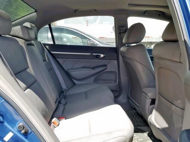 2HGFA16968H532929 - 2008 HONDA CIVIC EXL 蓝色 照片 6