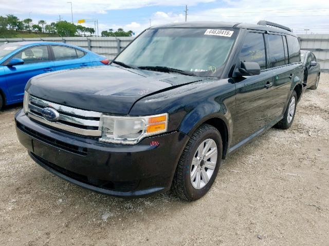 2FMGK5BC9ABA46483 - 2010 FORD FLEX SE BLACK photo 2