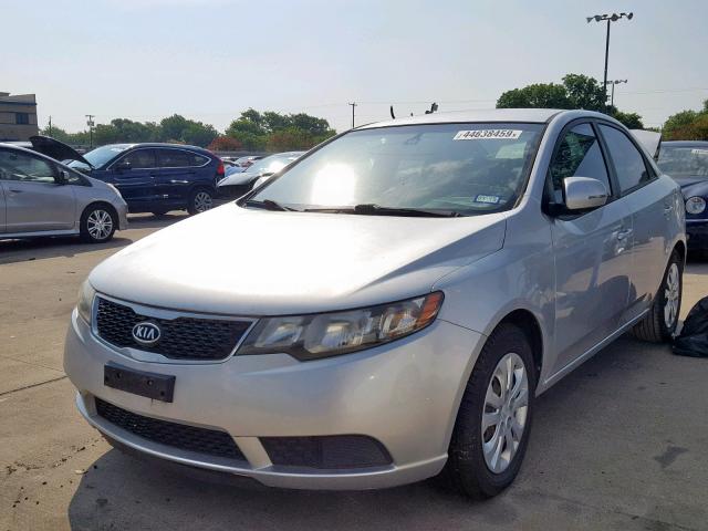 KNAFU4A25C5584762 - 2012 KIA FORTE EX SILVER photo 2