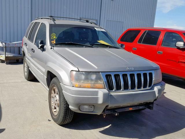 1J4GW48S4YC287390 - 2000 JEEP GRAND CHER GRAY photo 1