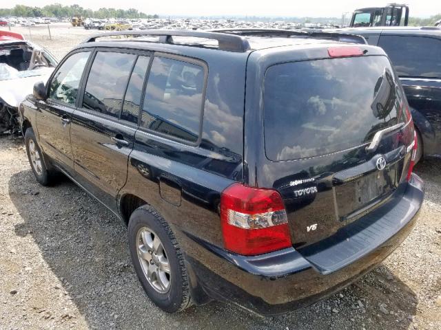 JTEDP21A760105784 - 2006 TOYOTA HIGHLANDER BLACK photo 3