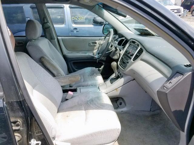 JTEDP21A760105784 - 2006 TOYOTA HIGHLANDER BLACK photo 5