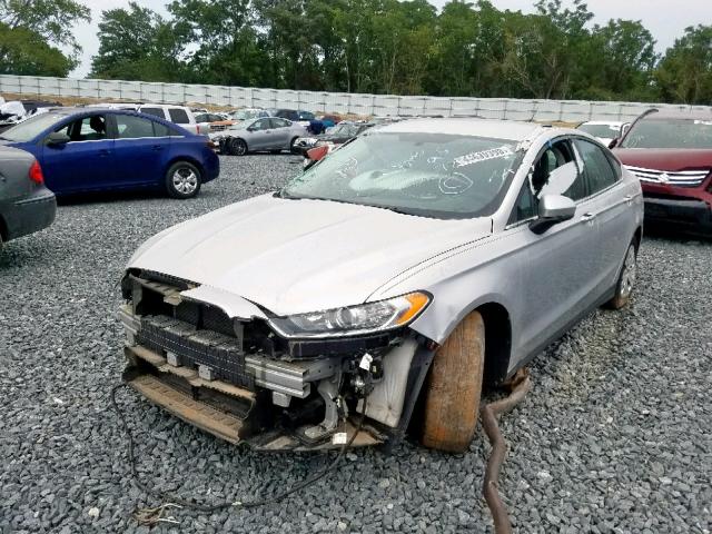 3FA6P0G73DR367821 - 2013 FORD FUSION S SILVER photo 2