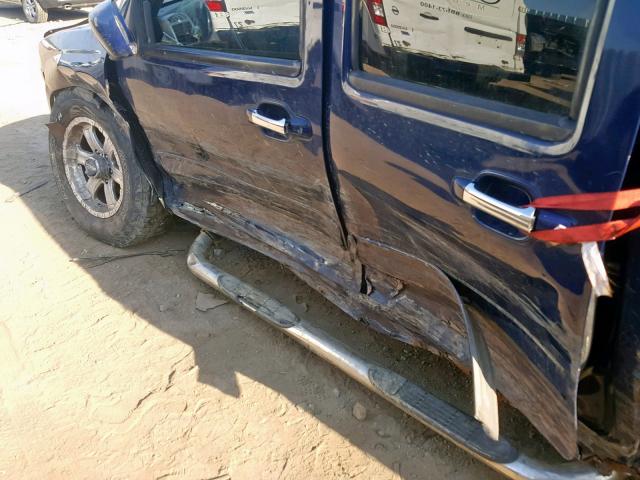 1GCJTCDE7A8108914 - 2010 CHEVROLET COLORADO L BLUE photo 9