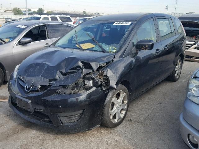 JM1CR2WL7A0366717 - 2010 MAZDA 5 BLACK photo 2