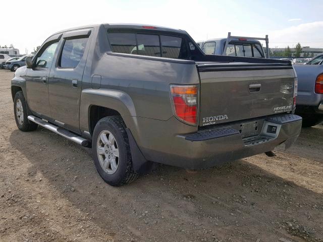 2HJYK16517H004646 - 2007 HONDA RIDGELINE BEIGE photo 3