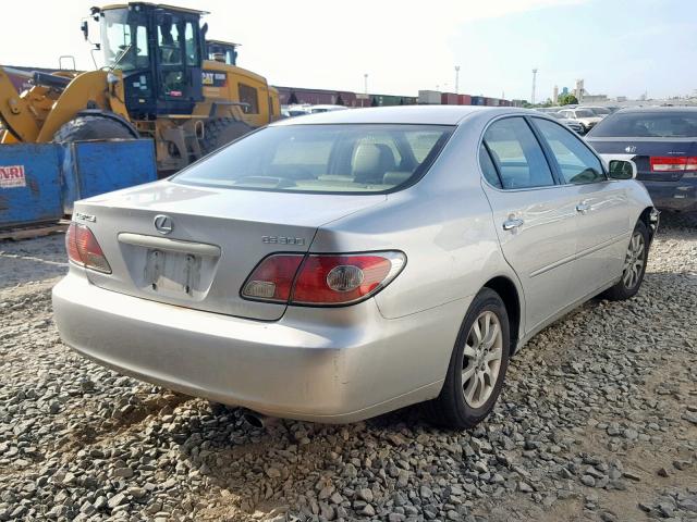 JTHBF30G530137198 - 2003 LEXUS ES 300 SILVER photo 4