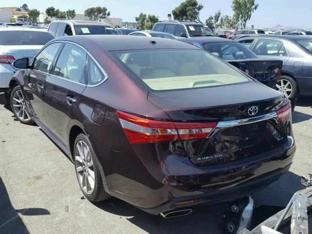 4T1BK1EB2FU190268 - 2015 TOYOTA AVALON XLE MAROON photo 3