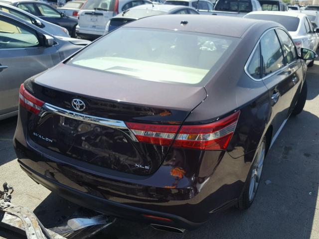 4T1BK1EB2FU190268 - 2015 TOYOTA AVALON XLE MAROON photo 4