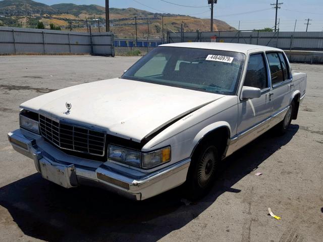 1G6CD53B5P4217643 - 1993 CADILLAC DEVILLE WHITE photo 2