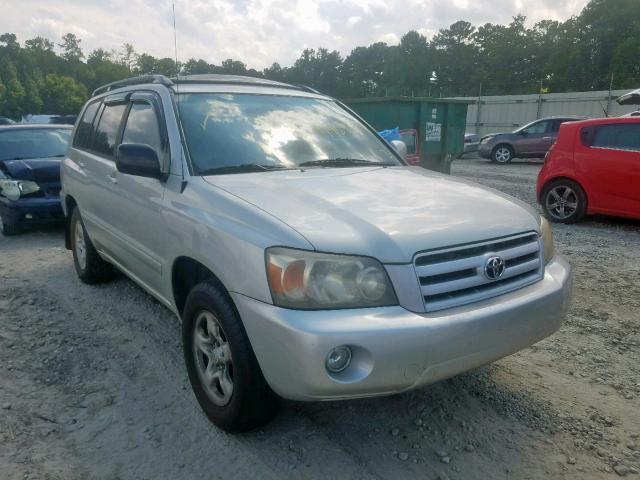 JTEDD21A040095766 - 2004 TOYOTA HIGHLANDER SILVER photo 1