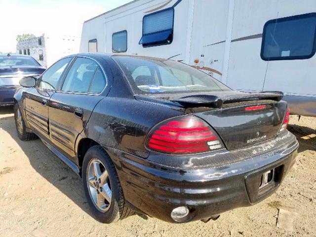 1G2NF52F52C184490 - 2002 PONTIAC GRAND AM S BLACK photo 3