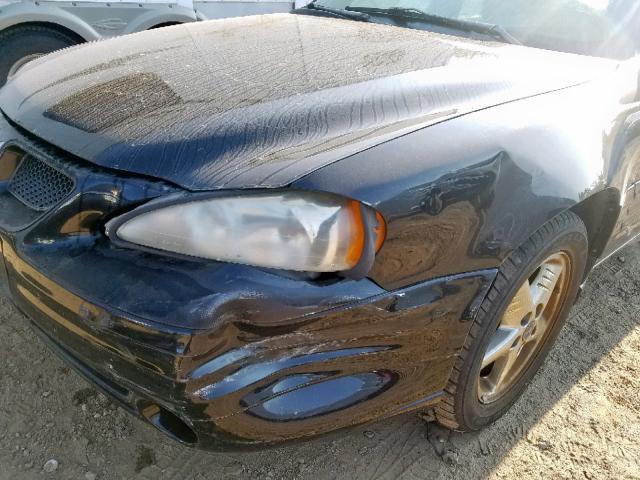 1G2NF52F52C184490 - 2002 PONTIAC GRAND AM S BLACK photo 9