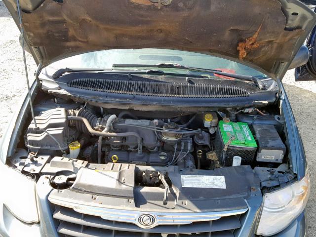 2A8GP54L86R783300 - 2006 CHRYSLER TOWN & COU GREEN photo 7