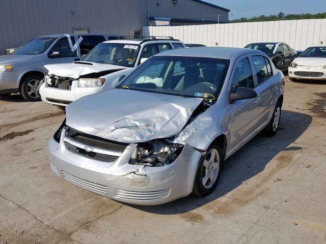 1G1AK52F557664511 - 2005 CHEVROLET COBALT SILVER photo 2