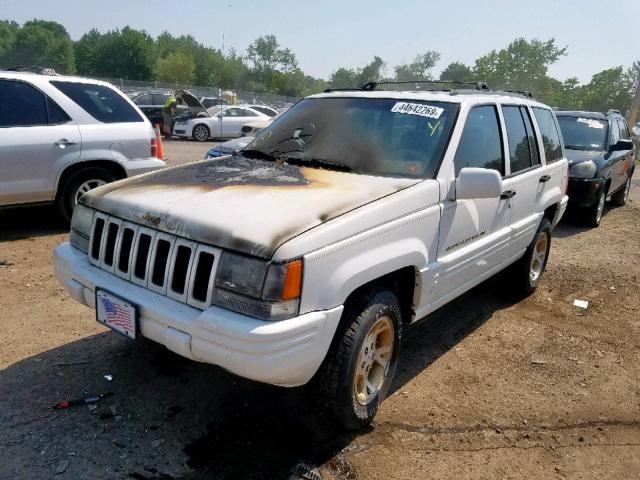 1J4GX78Y4WC304365 - 1998 JEEP GRAND CHER WHITE photo 2