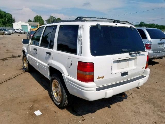 1J4GX78Y4WC304365 - 1998 JEEP GRAND CHER WHITE photo 3