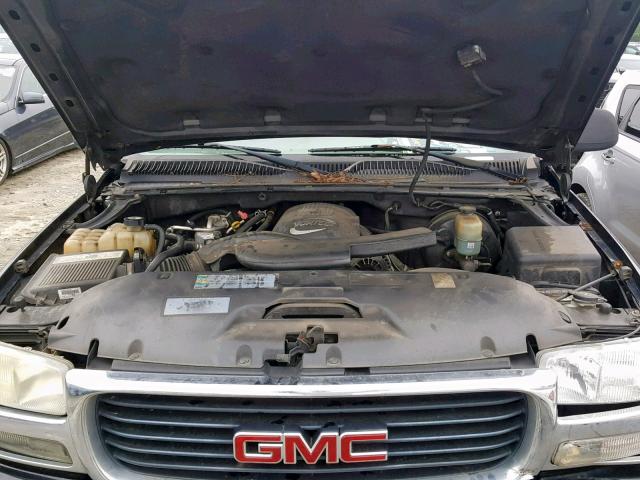 1GKEC13Z82J239486 - 2002 GMC YUKON BLACK photo 7