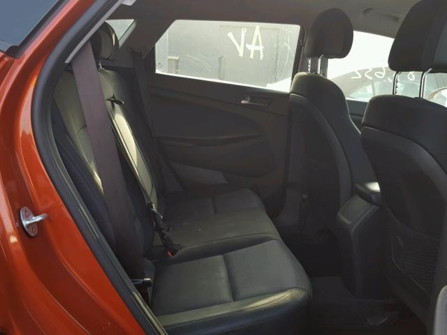 KM8J3CA4XGU128839 - 2016 HYUNDAI TUCSON LIM ORANGE photo 6