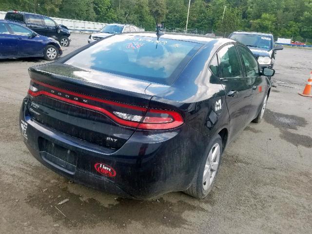 1C3CDFBBXGD661111 - 2016 DODGE DART SXT BLACK photo 4