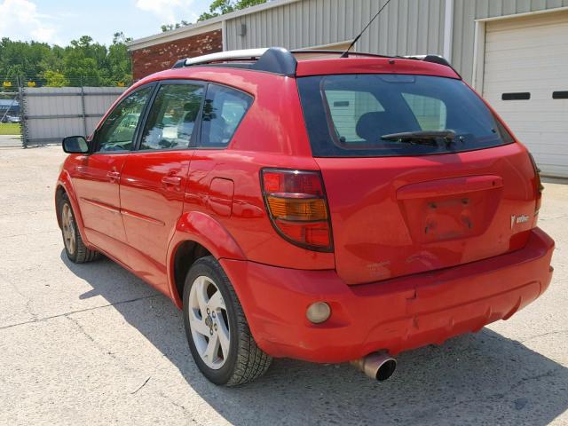 5Y2SL62804Z433714 - 2004 PONTIAC VIBE RED photo 3