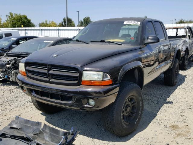 1B7HG48NX2S687498 - 2002 DODGE DAKOTA QUA BROWN photo 2