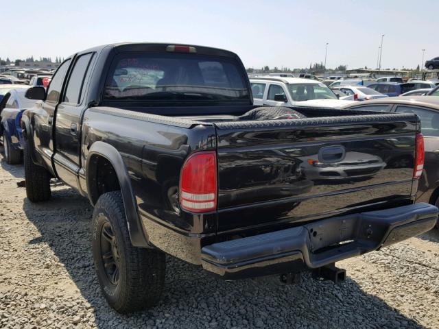 1B7HG48NX2S687498 - 2002 DODGE DAKOTA QUA BROWN photo 3