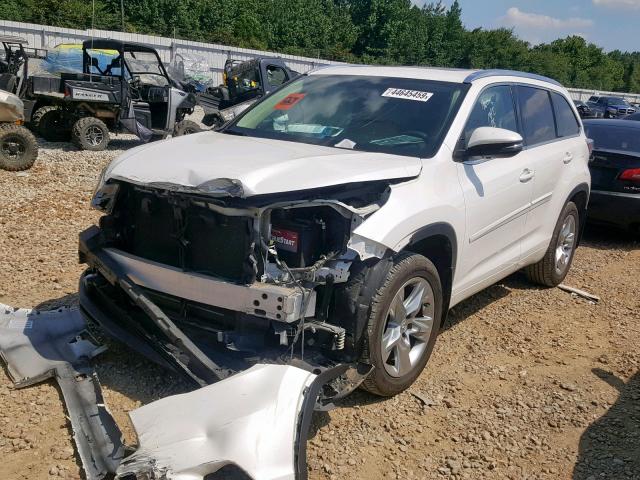 5TDYKRFHXFS056256 - 2015 TOYOTA HIGHLANDER WHITE photo 2