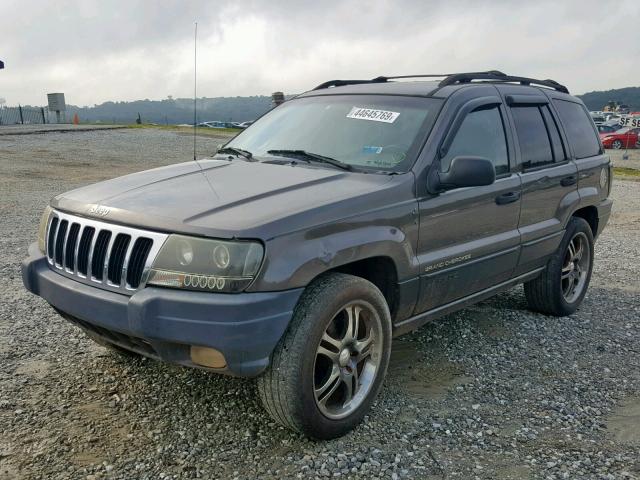 1J4G248S7YC163142 - 2000 JEEP GRAND CHER GRAY photo 2